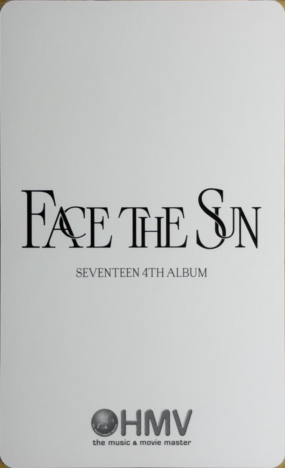 Seventeen Woozi „Face the sun” Japan pob - obrazek 2