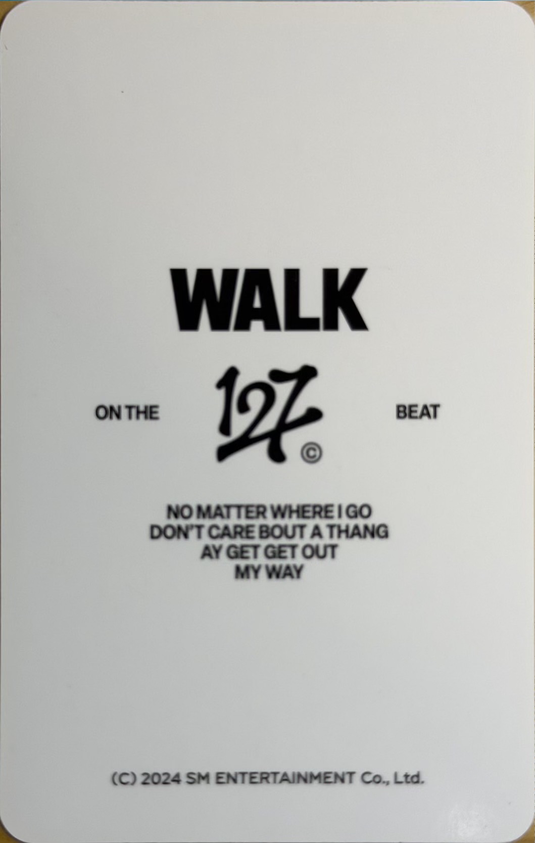 NCT127 Johhny „WALK” photocard - obrazek 2