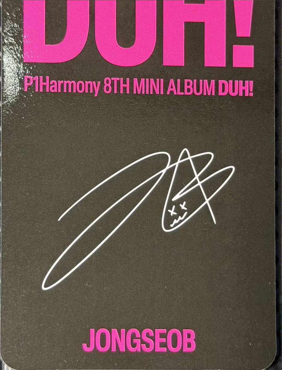 P1harmony Jongseob „DUH!” photocard - obrazek 2