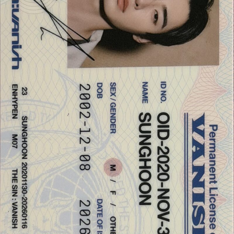 ENHYPEN „The Sin : Vanish Fugitives” Sunghoon