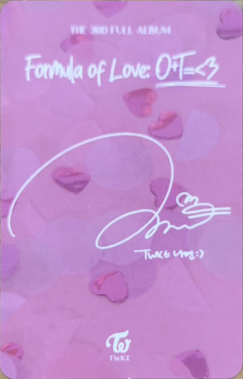Twice Nayeon „Formula of Love” photocard - obrazek 2